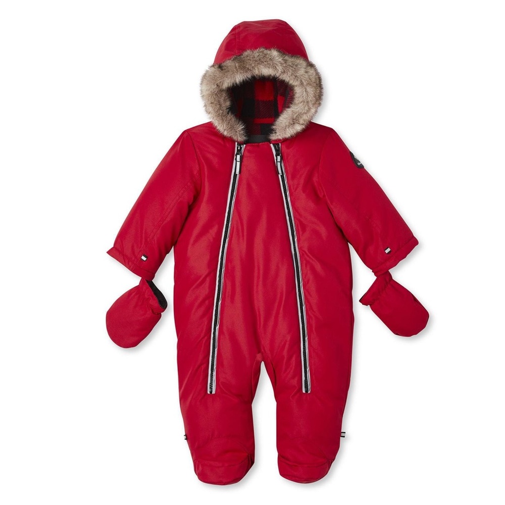 Canadiana Baby Hooded Pram Suit 3-6 Months cozy and warm Unisex